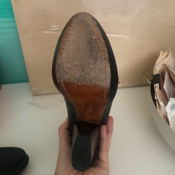 Vintage heels women’s Leather - Picture 7 of 8